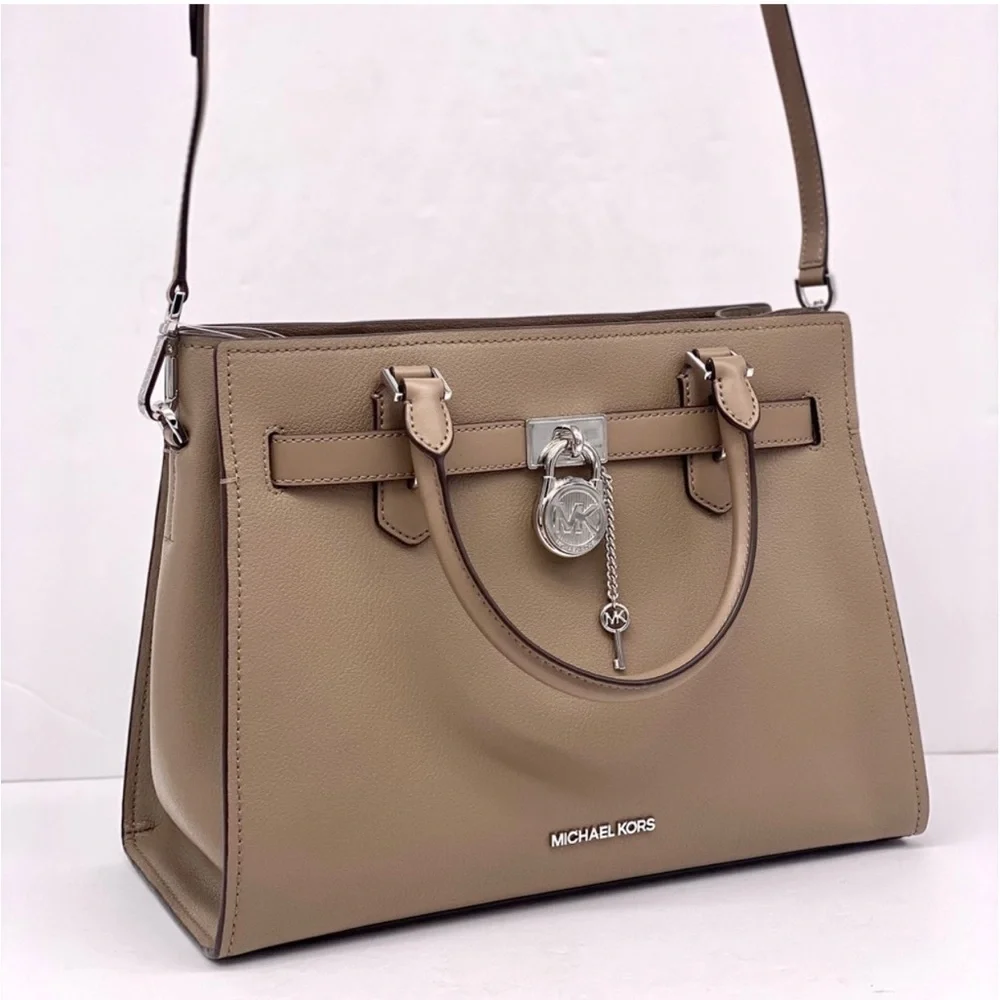 Michael Kors Hamilton Medium Satchel Crossbody Bag Dusk Color